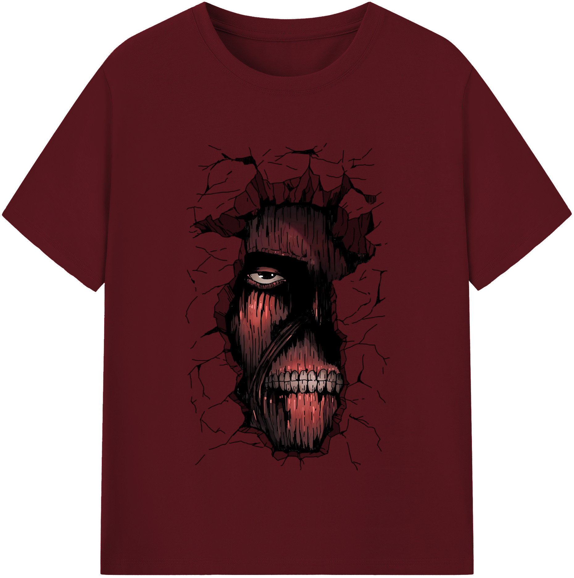 （画像用） 進撃の巨人 Attack on Titan 綿100％半袖Tシャツ（フロントプリント）